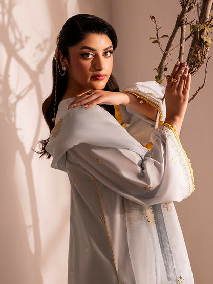 Shurooq L’amore Lawn Embroidered Stitched 3-Piece Suit-Skye
