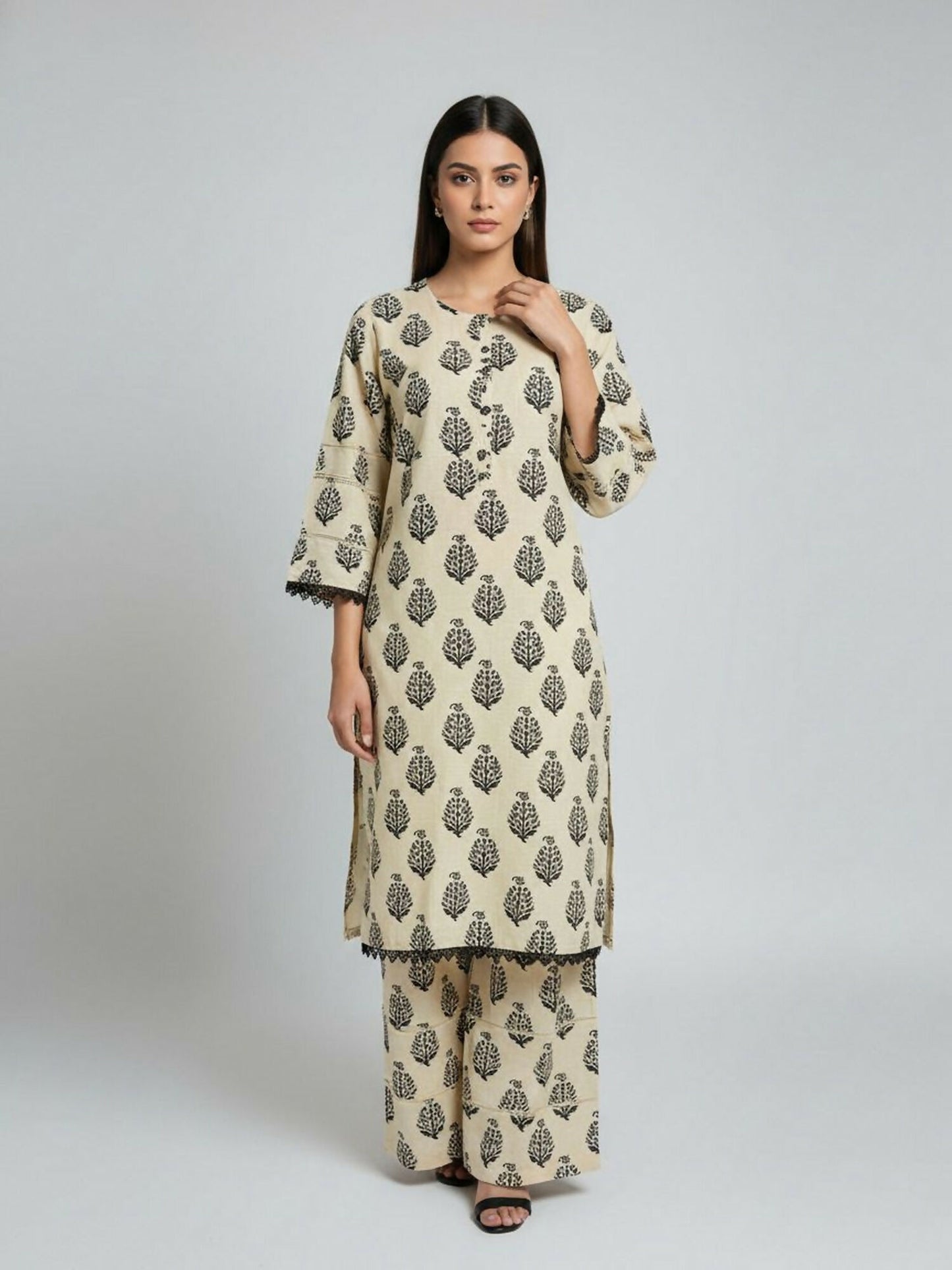 Tashu Khaddar Printed Stitched 2-Piece Suit-TG-139