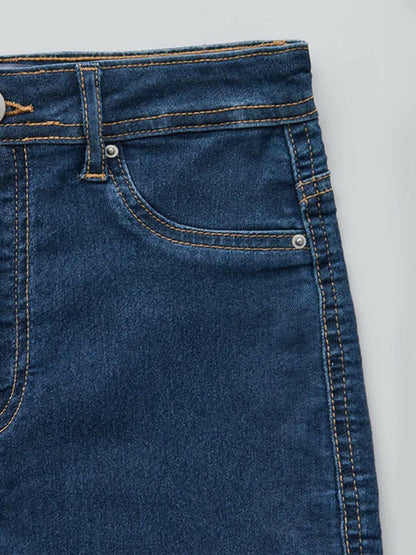 Funky's Plain Mid Length Pokémon Denim/ Jeans Shorts Waist-11445