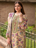 MH Cloth House Cotton Lawn Embroidered Stitched 3-Piece Suit-Hayaam