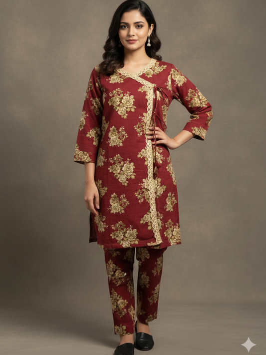Bin Shaukat Khaddar Printed Stitched 2-Piece Suit