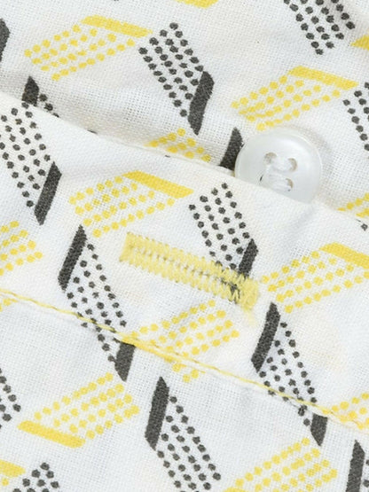 Funky’s Printed Rage YELLOW Lift Shirt-10232
