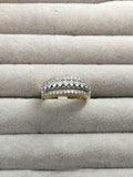 H&A Jewellery 18K Gold Polished Zircon Band Ring