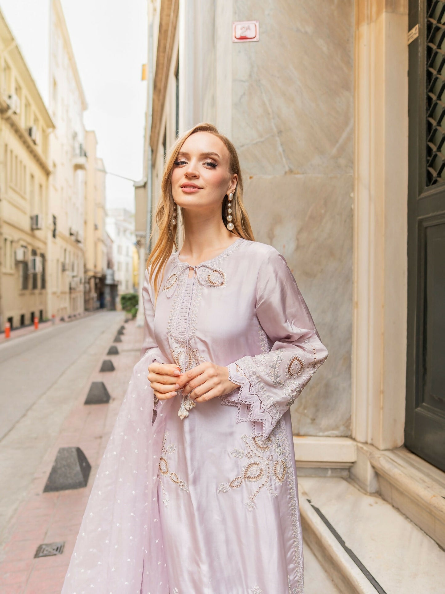 Farooq Hameed Studio EiD Collection'26 Pure Silk Embroidered Stitched 3-Piece Suit-Alia