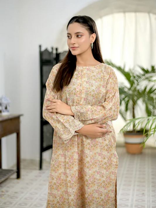 MAK Fashion Lawn Embroidered Co-Ord Set-Elena