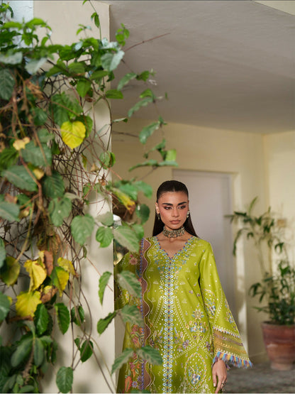 Binilyas Heritage Dore Summer'26 Lawn Embroidered Unstitched 3-Piece Suit-172-B