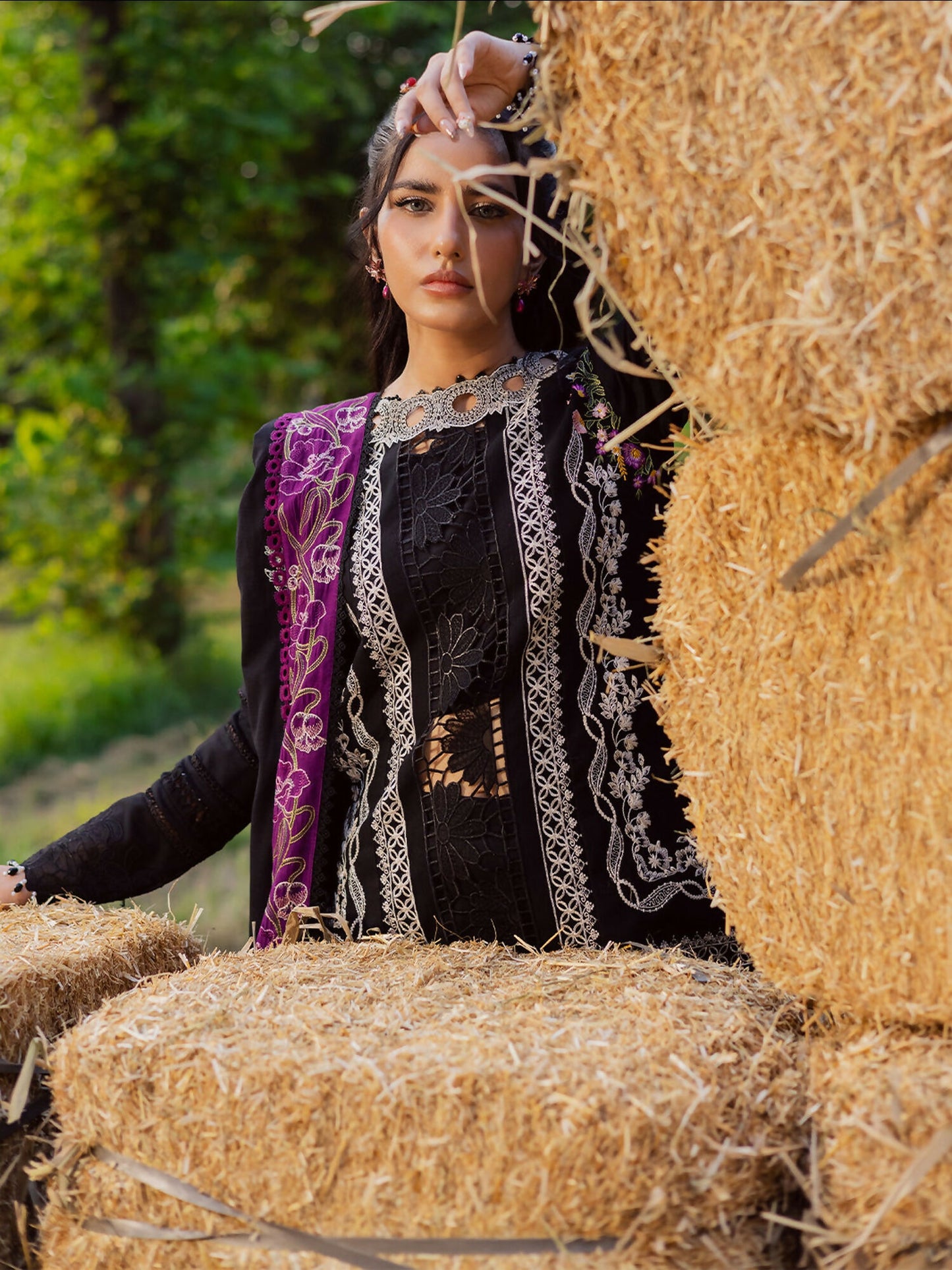 Parishay Winterwood Tales Khaddar Embroidered Unstitched 3-Piece Suit- WW - 14