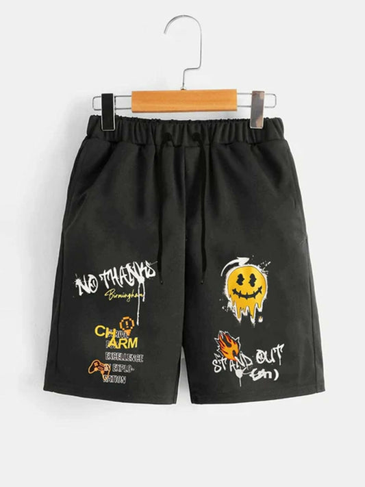 Jupiter Printed Graphic Terry Short-13393