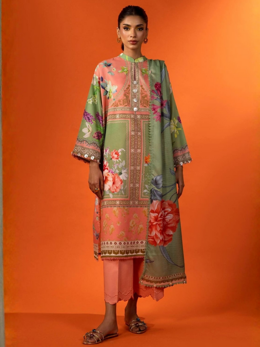 Sana Safinaz Lawn Printed Unstitched 3-Piece Suit-H251-009B-3AS