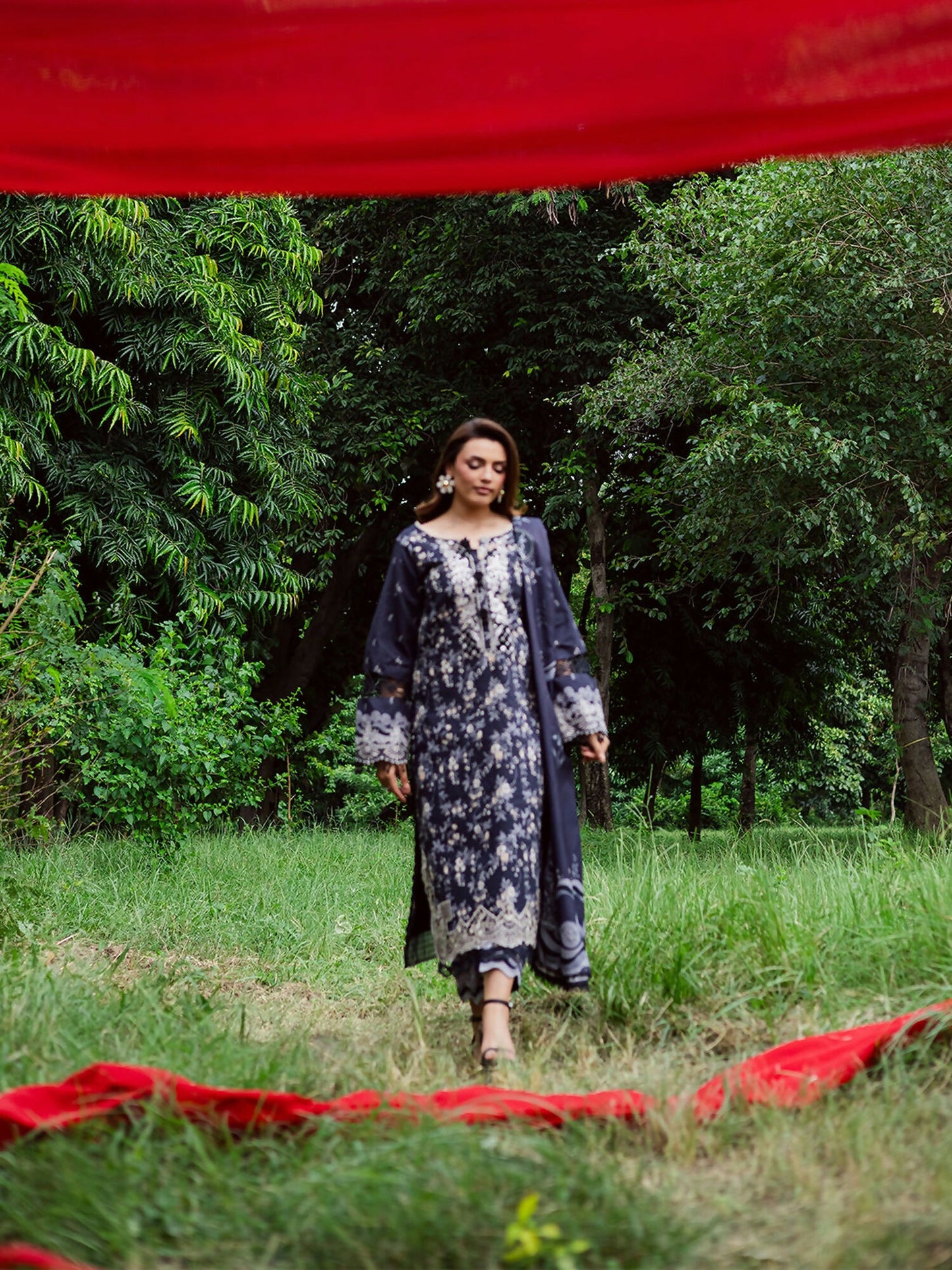 Parishay Rang e Sarma Khaddar Embroidered Unstitched 3-Piece Suit-SAR-12