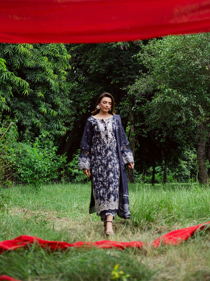 Parishay Rang e Sarma Khaddar Embroidered Unstitched 3-Piece Suit-SAR-12
