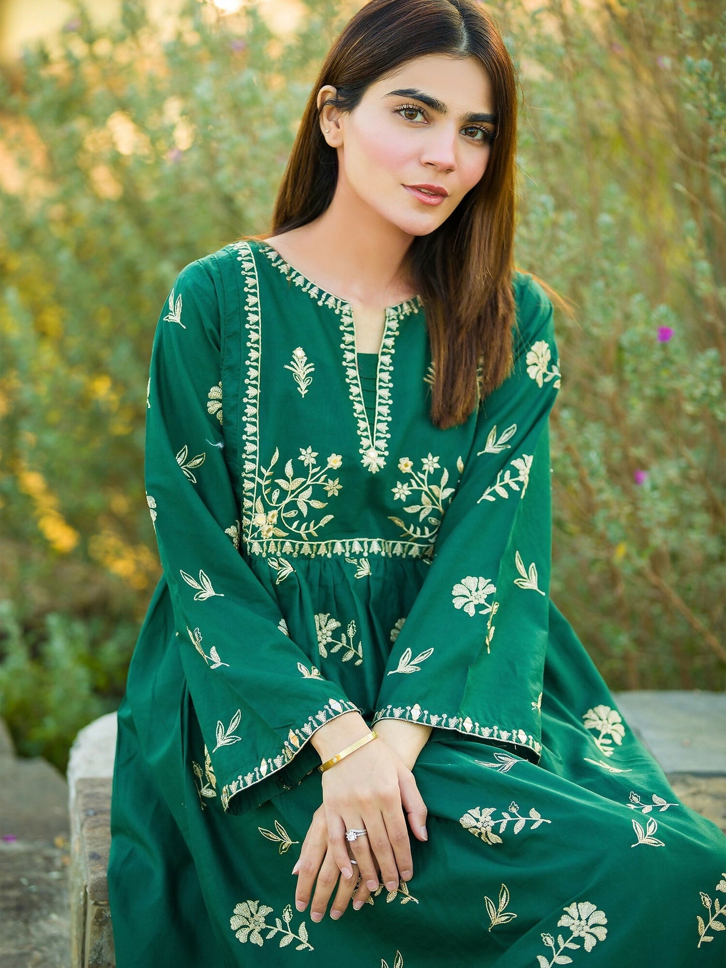 MAK Fashion Lawn Embroidered Stitched 2 Piece Suit-Minah