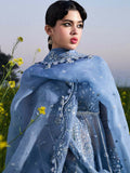 Hussain Rehar Darlings Festive'25 Organza Embroidered Unstitched 3-Piece Suit-Mira
