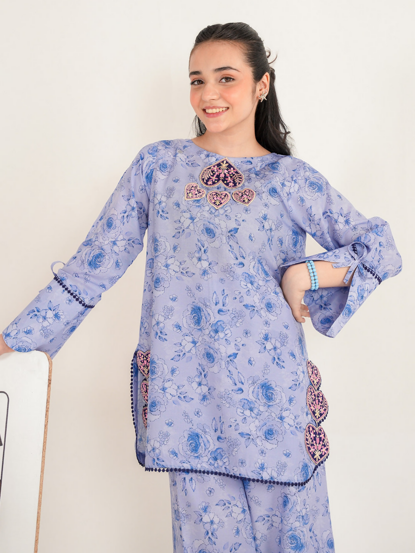 Panache Apparel Bloomie Silk Lawn Embroidered Stitched Suit-Petalie