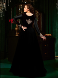 Black Hani & Umaima Chiffon Embroidered Stitched 2-Piece Suit-Malika