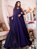 Blue Hani & Umaima Chiffon Stitched 2-Piece Suit-Mehak
