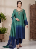 Sara Jahan Silk Embellished Stitched 3-Piece Suit-SJ-203