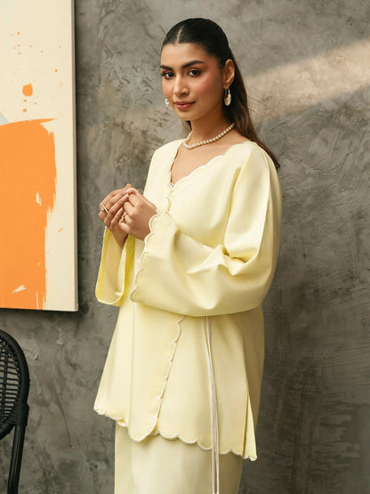 Mannat Clothing Suave Edit Raw Silk Co-Ord Set-Solace