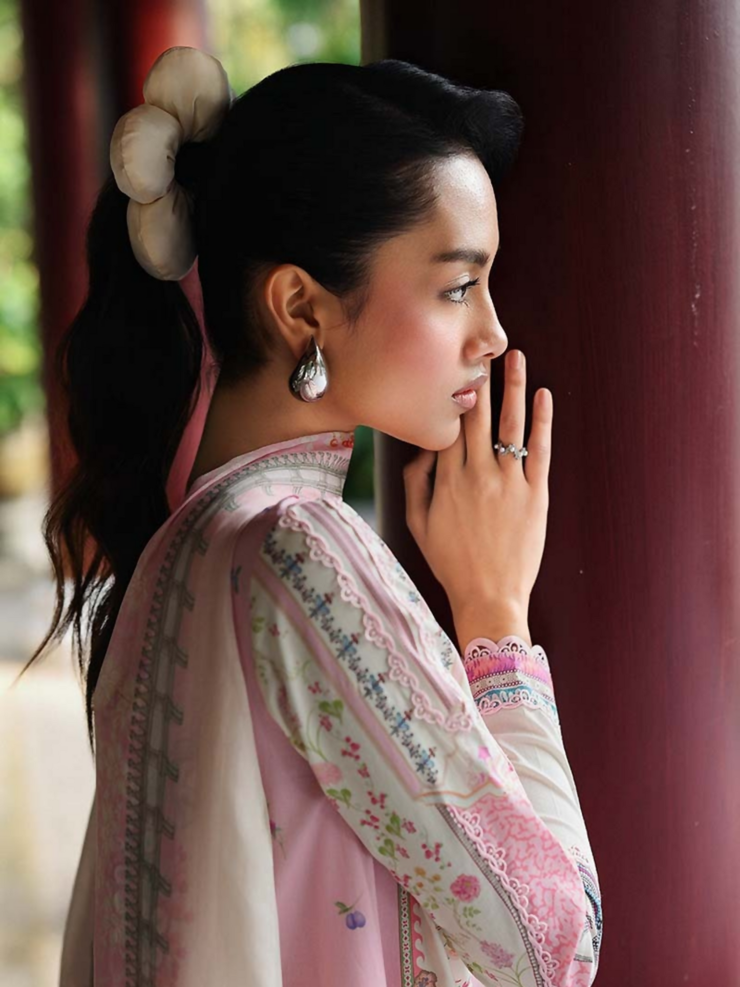 Qalamkar Qprints Lawn'26 Embroidered Unstitched 3-Piece Suit-AX-06-(A)-Elara