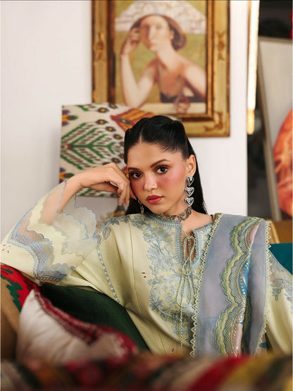 Binilyas Lumina Summer Lawn Embroidered Unstitched 3-Piece Suit-L72-B