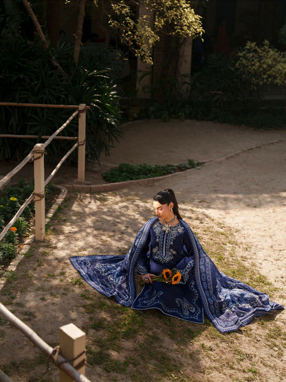 Mahnur Fiona Lawn'26 Embroidered Unstitched 3-Piece Suit-F-06