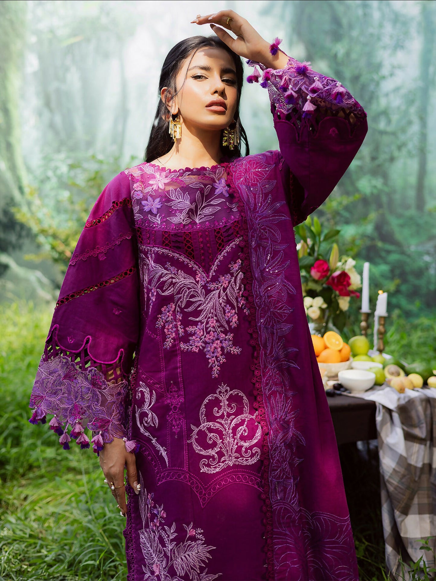 Parishay Winterwood Tales Khaddar Embroidered Unstitched 3-Piece Suit- WW - 06