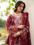 Mahnur Angan Lawn'26 Embroidered Unstitched 3-Piece Suit-AN-001