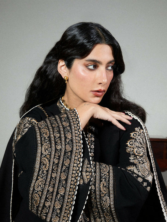 Jugnu by Hussain Rehar Karandi AW 25 - Edit III Embroidered Unstitched 3-Piece Suit-Tila