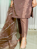 Allure By IH Fashion Calling Raw Silk Embellished Stitched 3-Piece Suit-Zelda