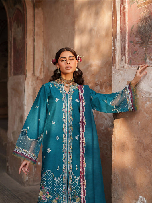 Binilyas Suroor Eid Pret'26 Lawn Embroidered Stitched 3-Piece Suit-243-B