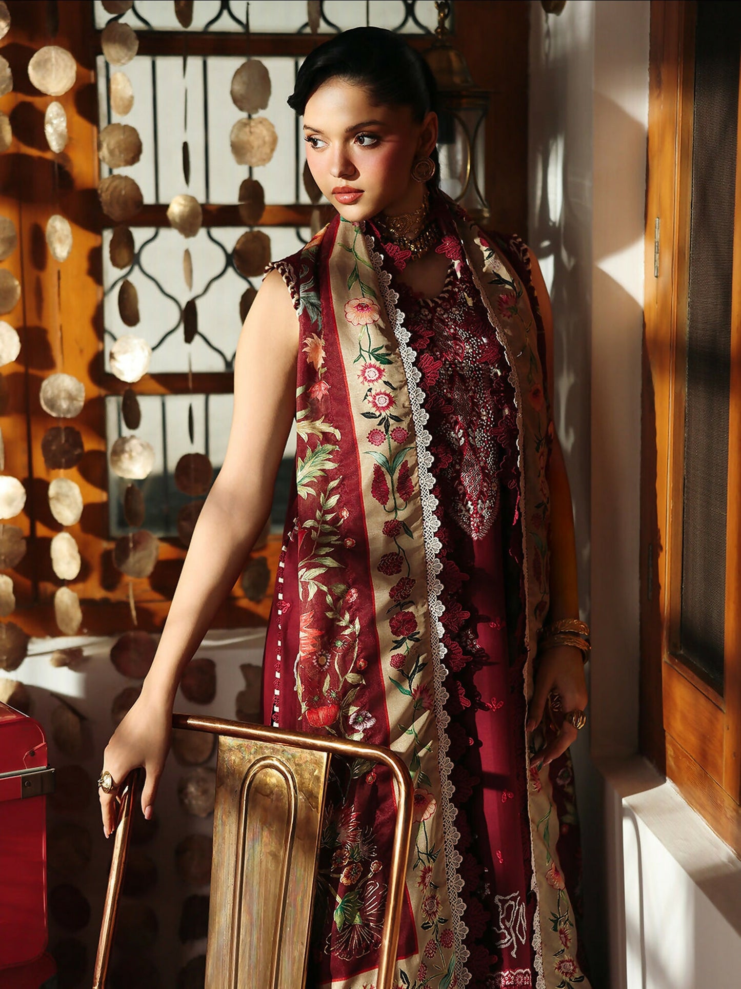 Binilyas Lumina Summer Lawn Embroidered Unstitched 3-Piece Suit-L76-A