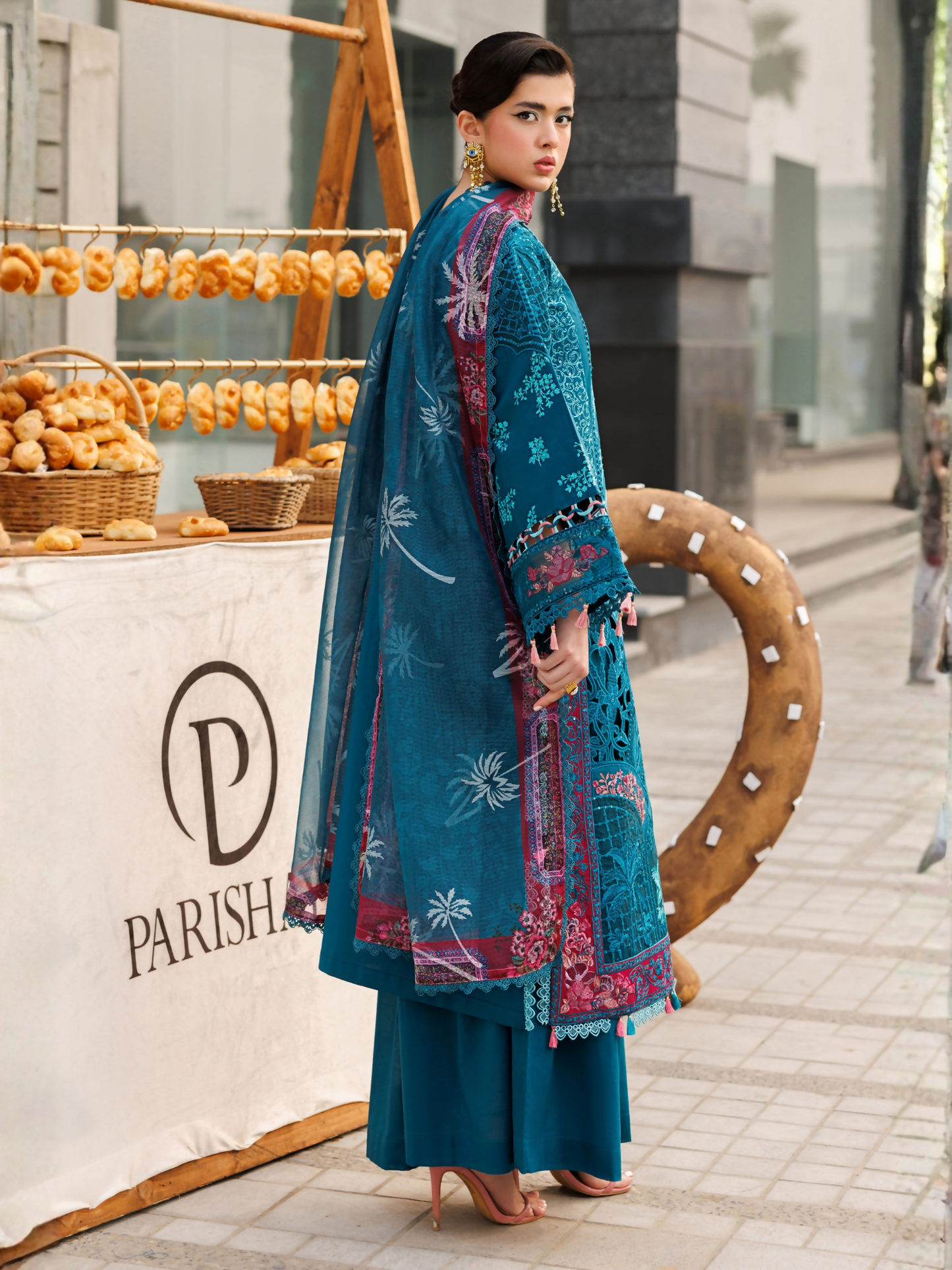 Parishay Monaco Luxury Lawn'26 Embroidered Unstitched 3-Piece Suit-MN-04