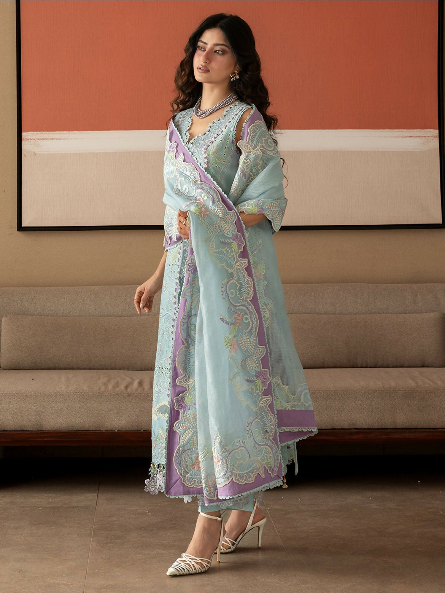 Mahnur Sirene Luxury Lawn'26 Embroidered Unstitched 3-Piece Suit-S-13