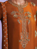 Hussain Rehar Basic Not Basic IV Raw Silk Embellished Stitched 3-Piece Suit-Gilt