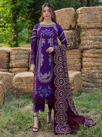 Parishay Winterwood Tales Khaddar Embroidered Unstitched 3-Piece Suit- WW - 11