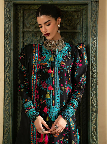 Binilyas Gulrukh Khaddar Embroidered Unstitched 3-Piece Suit-67-A