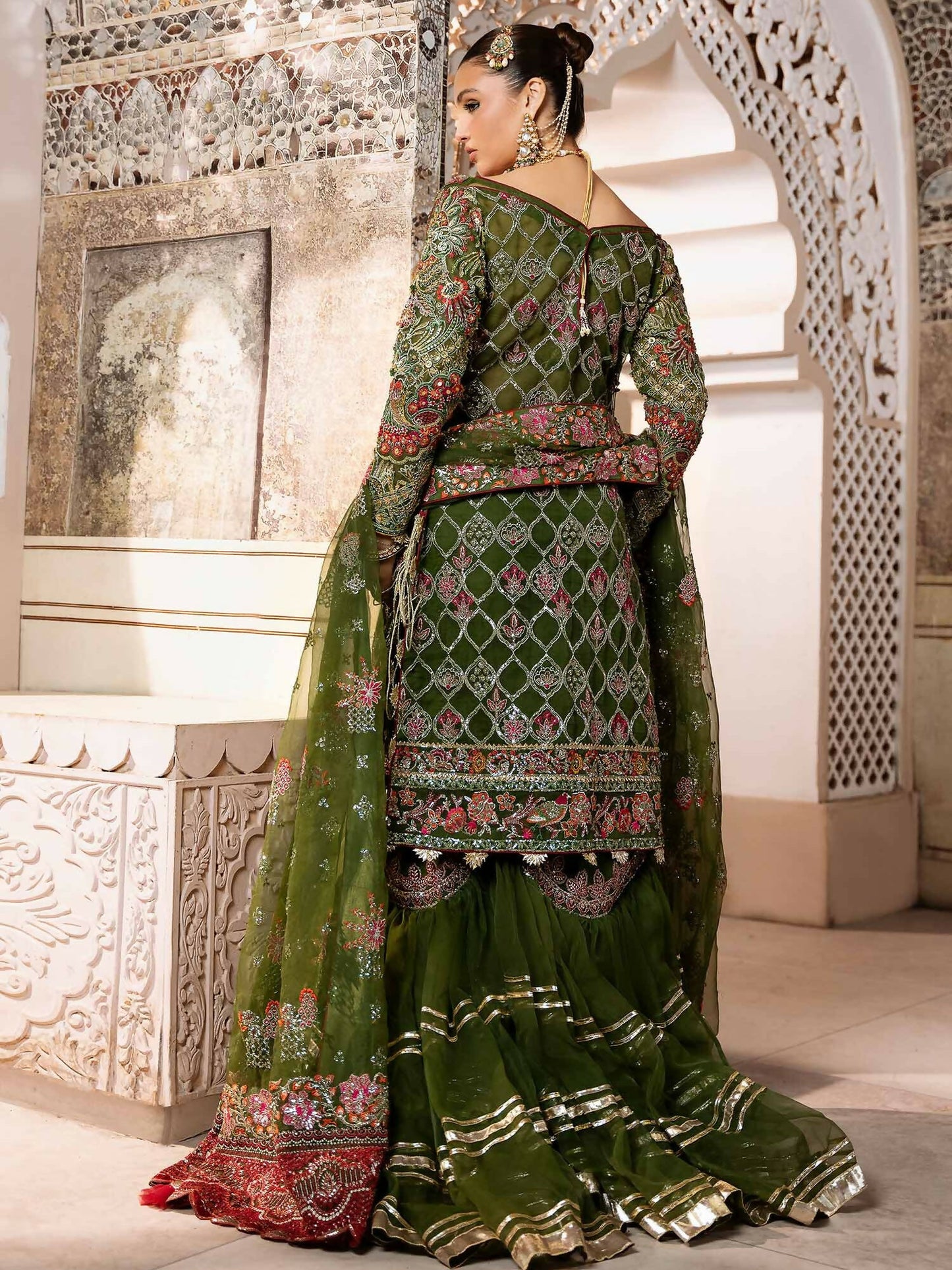 Shiza Hassan Shehnai Organza Embellished Stitched 4-Piece Suit-Zaria