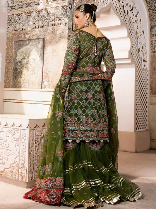 Shiza Hassan Shehnai Organza Embellished Stitched 4-Piece Suit-Zaria