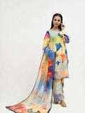 Imran Aftab Basant Mela Raw Silk Printed Stitched 3-Piece Suit-IARP 08