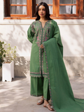 Mannat Clothing Laila Winter Pret '25 Karandi Embroidered Stitched Suit-Basil