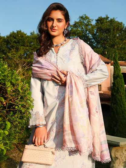 Rang Rasiya Florence Summer Edit'26 Lawn Embroidered Unstitched 3-Piece Suit-Alizeh