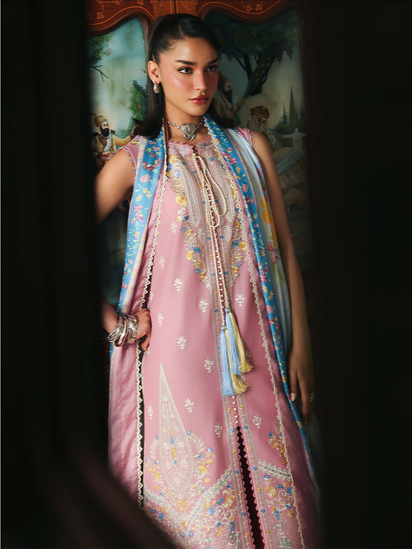 Binilyas Lumina Summer Lawn Embroidered Unstitched 3-Piece Suit-L77-B