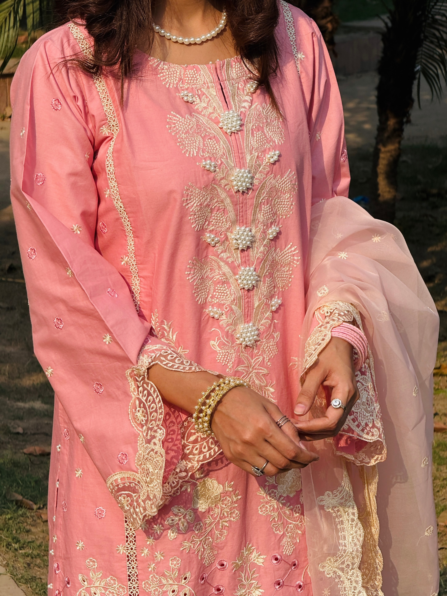 Siraphina Winter Cotton Embroidered Stitched 3-Piece Suit