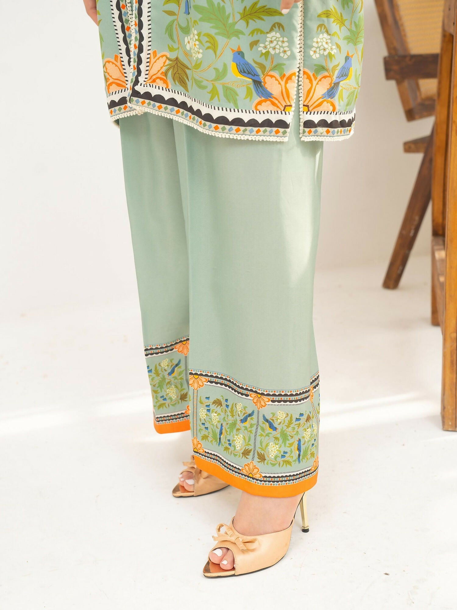 Panache Apparel Florise Lawn Printed Co-Ord Set-Ocean Mist