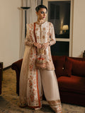 Hussain Rehar Basic Not Basic V Raw Silk Embellished Stitched 3-Piece Suit-Livid