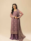 Shurooq Garden Of Dreams Organza Embroidered Stitched 3-Piece Suit-Lily