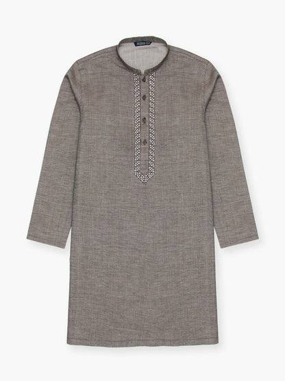 Velvour Boys Cotton Embroidered Stitched Kurta-VB200-B