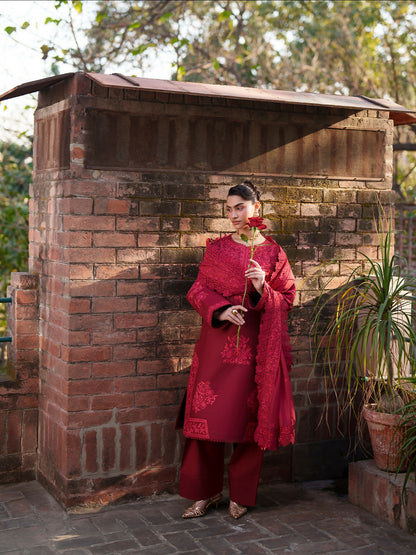 Mahnur Fiona Lawn'26 Embroidered Unstitched 3-Piece Suit-F-07