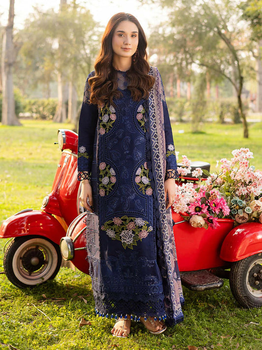 Parishay Shangrila V2 Lawn Embroidered Unstitched 3-Piece Suit-SHR -11