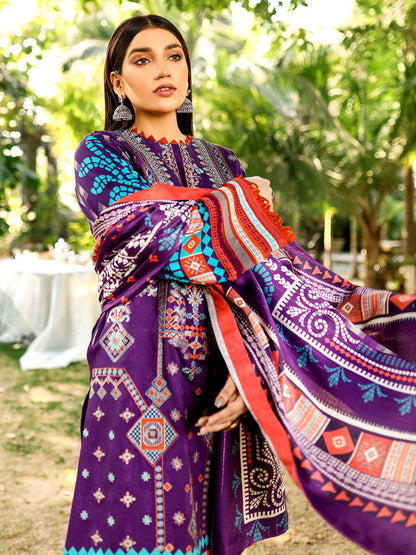 Binilyas Kotail Embroidered Unstitched 3-Piece Suit-761-B